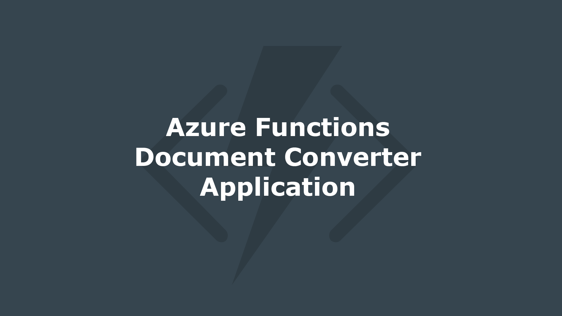 Azure Functions Word to PDF Converter