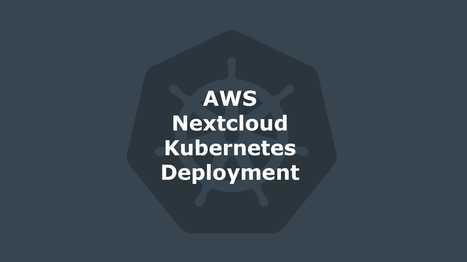 AWS Kubernetes Deployment